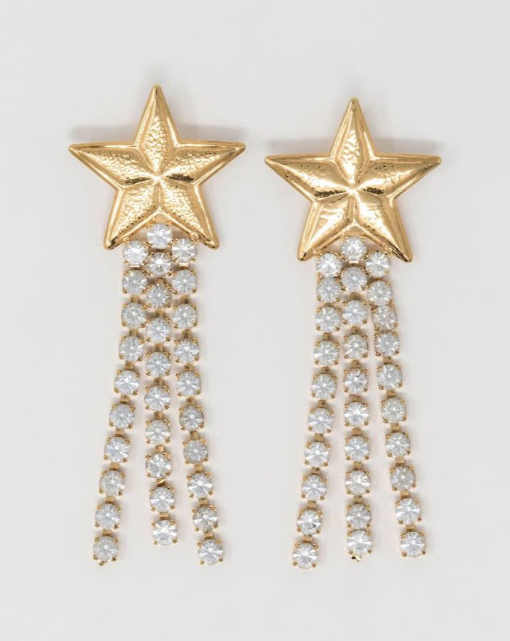 PENDANT EARRINGS WITH SWAROVSKI CRYSTALS