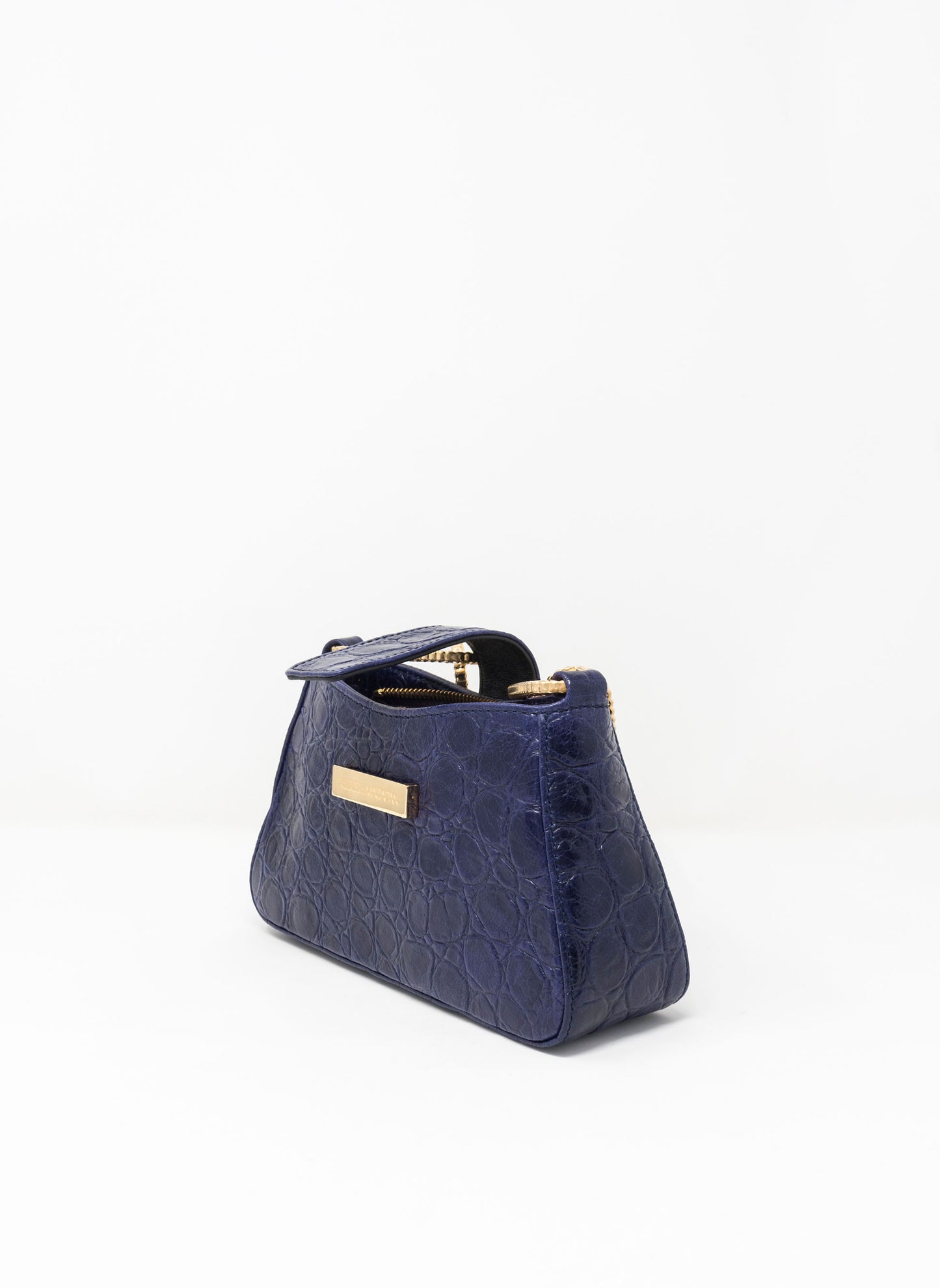 BORSA A TRACOLLA IN PELLE EFFETTO COCCODRILLO