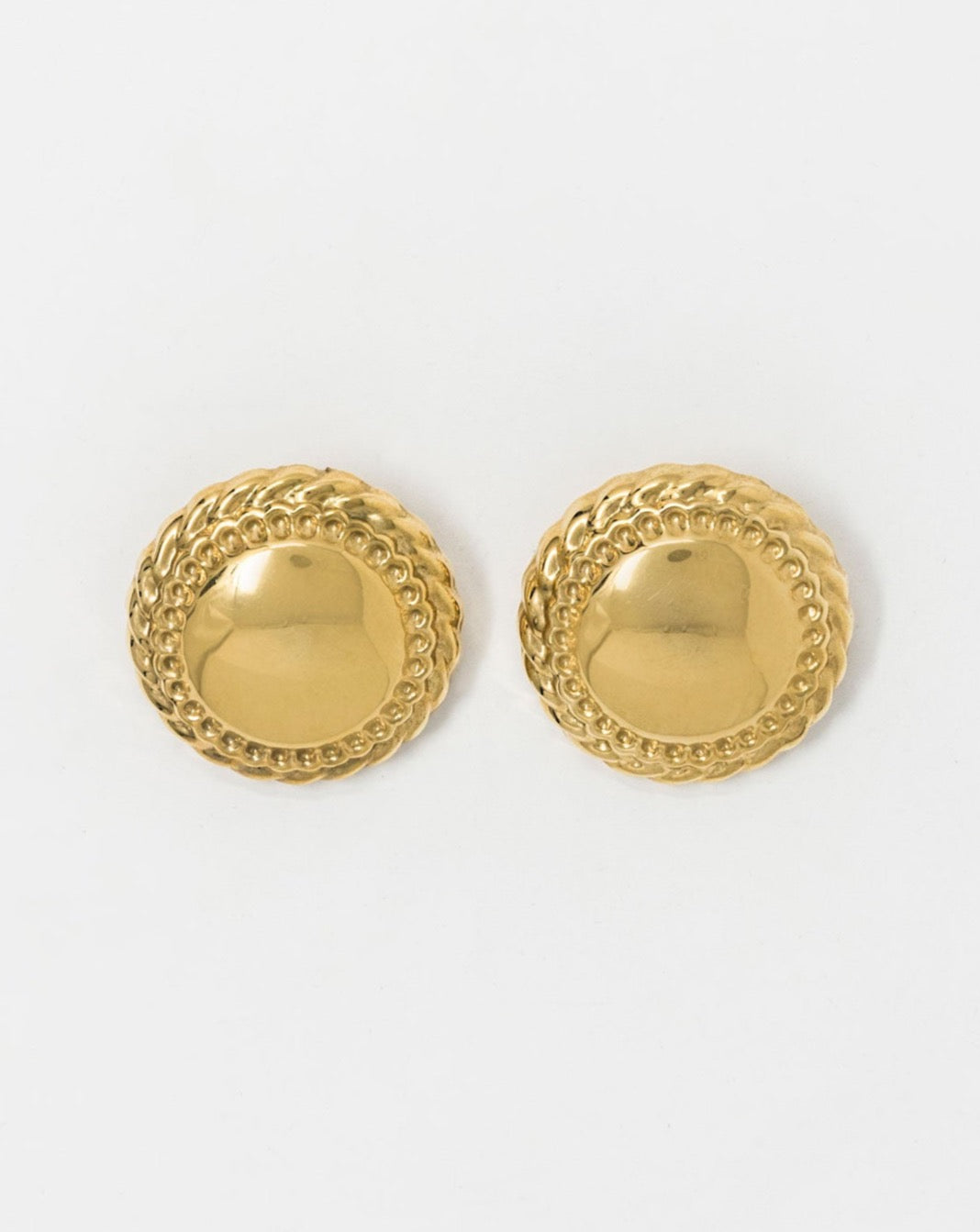 BOUCLES D'OREILLES EN LAITON PLAQUÉ OR 18KT
