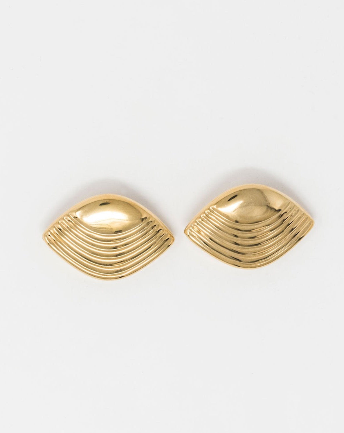 BOUCLES D'OREILLES EN LAITON PLAQUÉ OR 18KT