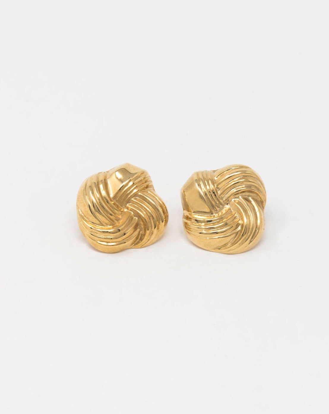 BOUCLES D'OREILLES EN LAITON PLAQUÉ OR 18KT