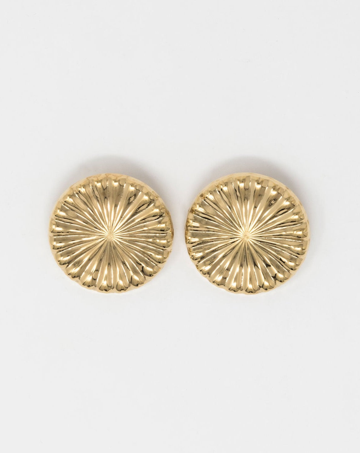 BOUCLES D'OREILLES EN LAITON PLAQUÉ OR 18KT